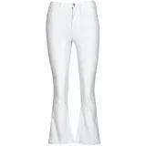 Jeans flare NMSALLIE HW KICK FLARED JEANS VI163BW S* Bela