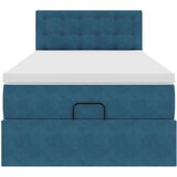 vidaXL okvir kreveta s madraca tamnoplavi 100x200cm baršunasti | shoptok.hr