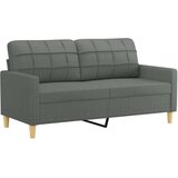  Dvosjed s ukrasnim jastucima tamnosivi 140 cm od tkanine | shoptok.hr