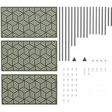  Zaslon za privatnost 100 x 50 x 180 cm Čelik Maslinastozelena | shoptok.hr