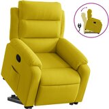 Maison Chic Naslanjač - Relax naslanjač s funkcijo vstajanja rumen žamet, (22061447) | Shoptok.si