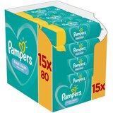 Pampers Fresh Clean XXL vlažni čistilni robčki za otroke za občutljivo kožo 15x80 kos | Shoptok.si