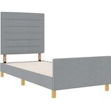  Postelja Svetlo Siva 90x190 cm Tkanina, (22049168) | Shoptok.si