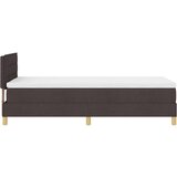  Postelja s pomičnim dnom z vzmetnico temno rjava 80x200 cm tkanina, (22083521) | Shoptok.si