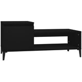 vidaXL Stolić za kavu crni 100 x 50 x 45 cm od konstruiranog drva | shoptok.hr