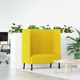 SOFA s visokim naslonom 101cm Svjetložuta tkanina | shoptok.hr
