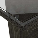  11-dijelni vrtni bistro set od poliratana s jastucima crni | shoptok.hr