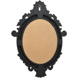 vidaXL Stensko ogledalo v grajskem stilu 56x76 cm črno, (20802545) | Shoptok.si