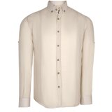 Dewberry DOUBLE SET G721 MEN'S SHIRT-BLACK-BEIGE | Shoptok.si
