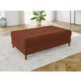 Ropez Opečnato oranžna sedežna garnitura iz rebrastega žameta 118 cm Ariella – | Shoptok.si