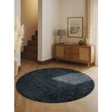 Vikosa Črna ročno tkana viskozna okrogla preproga ø 120 cm Noemi – | Shoptok.si
