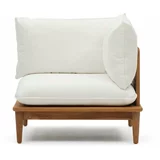 Kave Home Bijelo-drvena vrtna stolica Portixol -