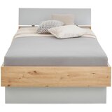 XORA postelja 120 cm x 200 cm , leseni material siva, barve hrasta | Shoptok.si