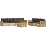  Set vanjskih sofa 8 kom. Bijela i antracit | shoptok.hr