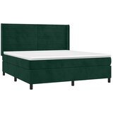  Krevet s oprugama i madracem tamnozeleni 180x200 cm baršunasti | shoptok.hr