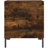  Noćni ormarići 2 kom boja hrasta 40x35x47 5cm konstruirano drvo | shoptok.hr