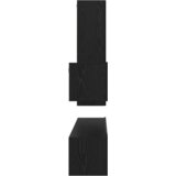 vidaXL Komplet TV omaric s polico Drugo 4 pcs Črni hrast 30.5 x 30 x 110 cm | Shoptok.si