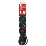 Emos PC1421R Schuko produžni kabel , 4 utičnice, 1,5m | shoptok.hr