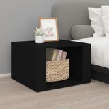 vidaXL Noćni ormarić crni 57 x 55 x 36 cm od konstruiranog drva Cijene