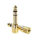Ugreen 20503 adapter za spremembo tipa priključka kabla 6.35mm 3.5mm Zlato u