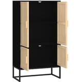 Maison Chic Visoka komoda crna 70 x 35 x 125 cm od konstruiranog drva | shoptok.hr