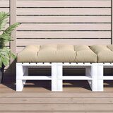  Jastuk za palete bež 120 x 80 x 12 cm od tkanine | shoptok.hr