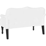 vidaXL Chesterfield klupa Bijelo 120.5 x 65 x 75 cm Lažna koža | shoptok.hr
