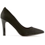 primohurt Suede black women's pumps with a comfortable heel, elegant black women's shoes | shoptok.hr