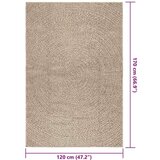  Tepih ZIZUR 120 x 170 cm s izgledom jute unutarnji i vanjski | shoptok.hr