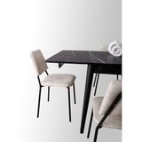 Hanah home Trpezarijski sto Totem 80x75x80cm Crni | Eponuda.ba