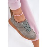EVENTO Women'S Low Suede Sneakers Green Paliana | Shoptok.si