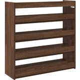 Maison Chic Regal za čevlje - Polica za čevlje rjav hrast 80x25x81 cm inženirski les, (21778326) Cene