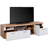 Mömax tv-element auris, bela, barva hrasta | Shoptok.si