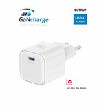 Swissten punjač za AC220, GaN, 1xUSB-C, 35W, 3A, bijeli | shoptok.hr