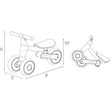 Momi Bicikla bez pedala DEX podesivo sjedalo, lagana, žuta | Shoptok.si