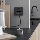 solight 5B322B - spoljna ugradna podna utičnica IP55, crna, pravougaona | Eponuda.com