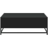 Stolić za kavu crni 80x80x30 cm konstruirano drvo i metal | Eponuda.com