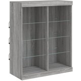  Komoda s LED svjetlima boja sivog hrasta 81x37x100 cm | Eponuda.ba