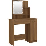  Toaletni stolić LED boja smeđeg hrasta 86,5x35x136 cm | shoptok.hr