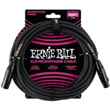 Ernie Ball kabel P06073 - 25FT(7,62m) BRAIDED XLR-M - XLR-F mikrofonski - crna boja