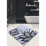 Lotus - grey multicolor acrylic bathmat set (3 pieces)