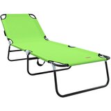 vidaXL Sklopiva ležaljka za sunce Prijenosna Zelena 600D Oxford tkanina | shoptok.hr