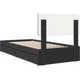  s od storage Podesivo Crna 90 x 190 cm Konstruirano drvo | shoptok.hr