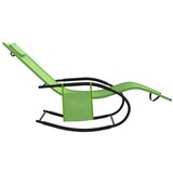  Gugalni ležalnik 2 kosa zelen jeklo in tekstil, (20662915) | Shoptok.si