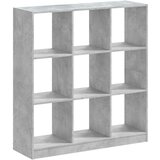 vidaXL Knjižna omara betonsko siva 102x32x108 cm inženirski les | Shoptok.si