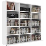 Ormarić za CD-ove bijeli 100 x 23 x 89,5 cm konstruirano drvo | shoptok.hr