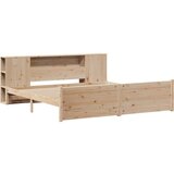  Krevet s regalom za knjige bez madraca 180x200 cm od borovine | shoptok.hr