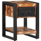 vidaXL Noćni ormarić Višebojni 35x34x45 cm puno drvo, reciklirano | shoptok.hr