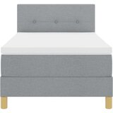  s opruga kutije Svijetlo siva 90 x 200 cm tkanina | shoptok.hr