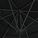  Vrtni suncobran s aluminijskim stupom 500 cm crni | shoptok.hr